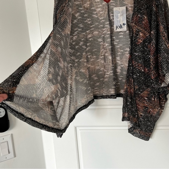 JOLT kimono style open front cardigan size medium large - Picture 4 of 12
